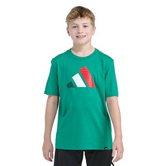 Boys 8-20 adidas Short Sleeve Nations 3-Bar Logo Graphic Tee in Regular & Plus Size