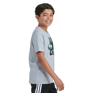 Boys 8-20 adidas Short Sleeve Soccer Motion Heather Graphic Tee in Regular & Plus Size