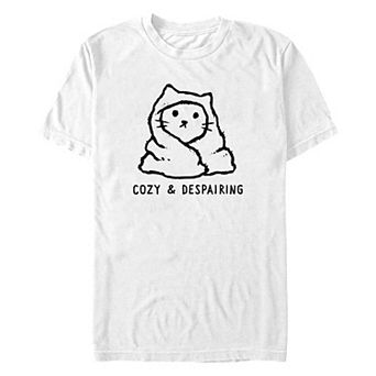 Big & Tall Cozy And Despairing Graphic Tee