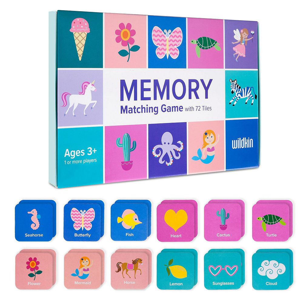 Memory Matching Game 72 Pc Girls 36 Pairs 