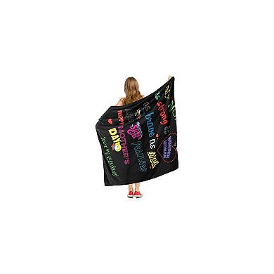 Warner Bros. Justice League Mom Is Super Silk Touch Throw Blanket 50x60 Inches