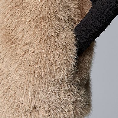 Women's Simply Vera Vera Wang Faux Fur Vest