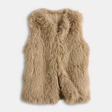 Women's Simply Vera Vera Wang Faux Fur Vest