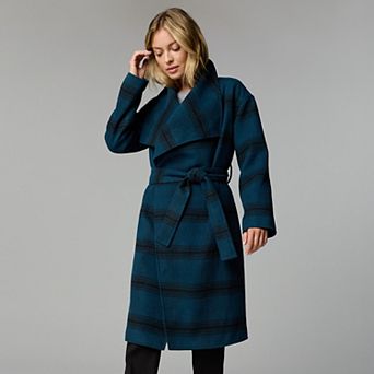 Women's Simply Vera Vera Wang Drape Collar Overcoat