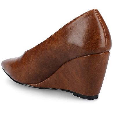 Journee Danika Women's Almond Toe Wedge Heels