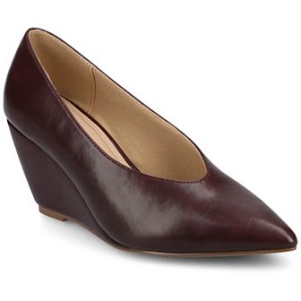 Journee Danika Women's Almond Toe Wedge Heels