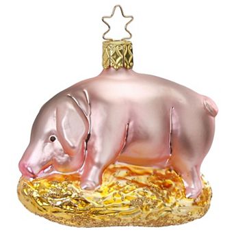 Inge Glas Piggles Christmas Ornament