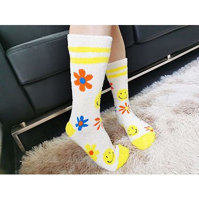 Women's Crew Socks -Happy Times