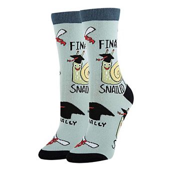 Women's Crew Socks -Snailed It