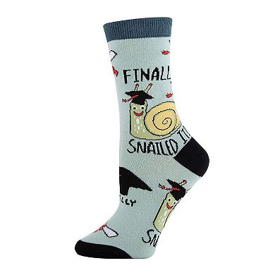 Women's Crew Socks -Snailed It