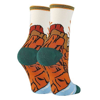 Women's Crew Socks -Grand Canyon