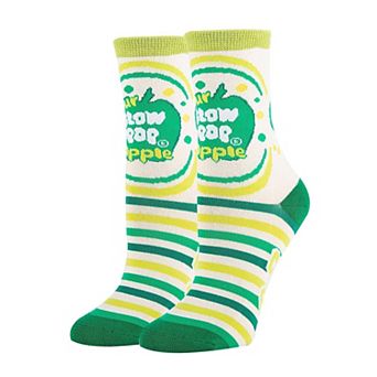 Women's Crew Socks -Sour Apple Pop