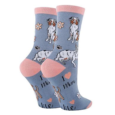Women's Crew Socks -Dog Mom