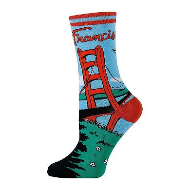 Women's Crew Socks -San Francisco