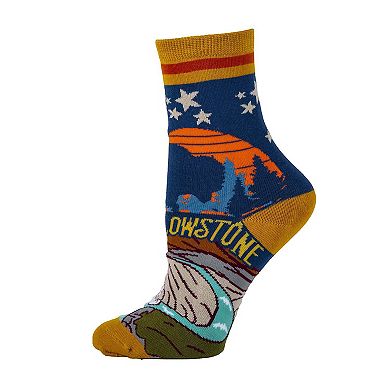 Women's Crew Socks -Yellowstone