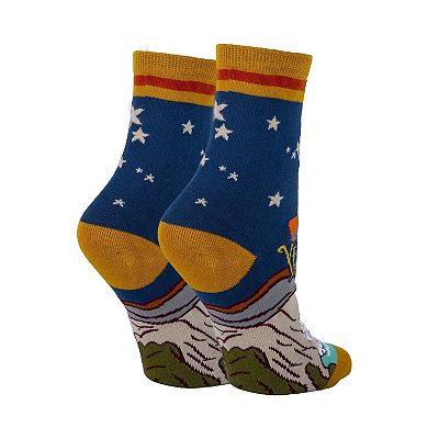 Women's Crew Socks -Yellowstone