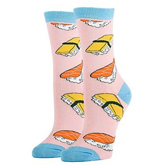 Women's Crew Socks -Sushi Rocks