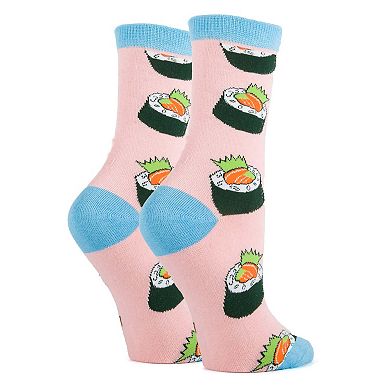 Women's Crew Socks -Sushi Rocks