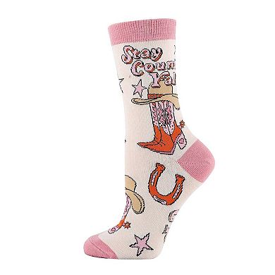 Women's Crew Socks -Giddy Up