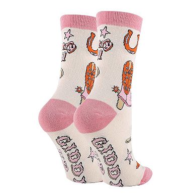 Women's Crew Socks -Giddy Up