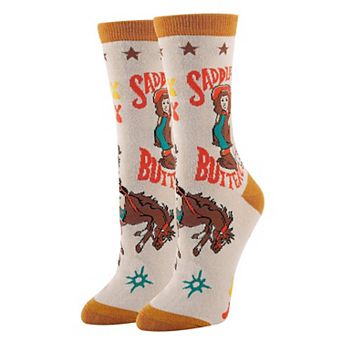 Women's Crew Socks -Saddle Up