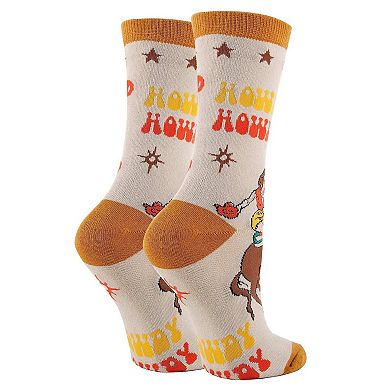 Women's Crew Socks -Saddle Up