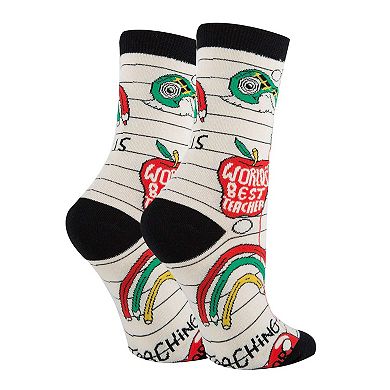 Women's Crew Socks -Heart Work