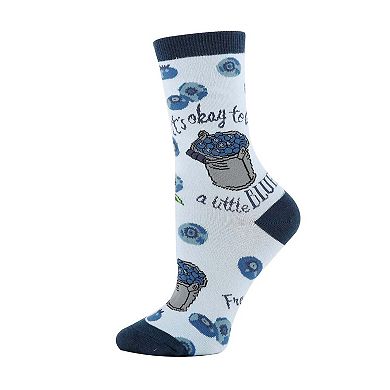 Women's Crew Socks -A Little Blue