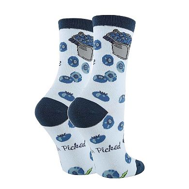 Women's Crew Socks -A Little Blue