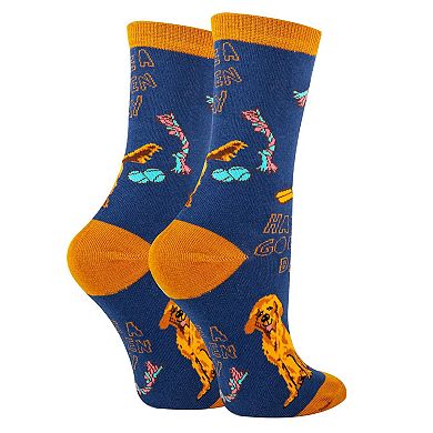 Women's Crew Socks -Golden Sock