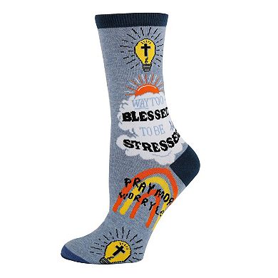 Women's Crew Socks -Too Blessed
