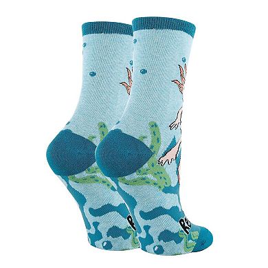 Women's Crew Socks -Axolotl Spirit