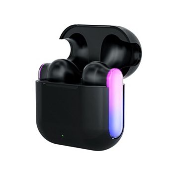 Neon Light TWS Wireless Earbuds, Black