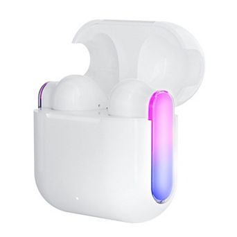 Neon Light TWS Wireless Earbuds, White