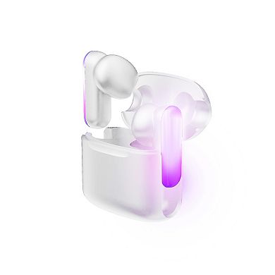 Neon Light TWS Wireless Earbuds, White