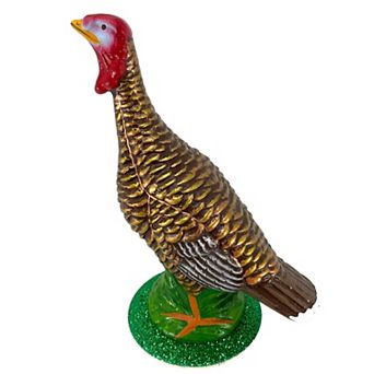 Pinnacle Peak Trading Ino Schaller Paper Mache Female Thanksgiving Turkey Decoration