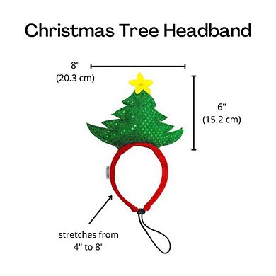 Midlee Christmas Tree Dog Headband