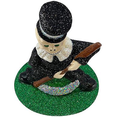 Pinnacle Peak Trading Company Ino Schaller Paper Mache Dancing Skeleton Halloween Candy Container