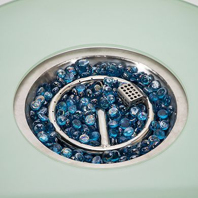 Leisuremod Walbrooke Patio Round Fire Pit And Tank Holder