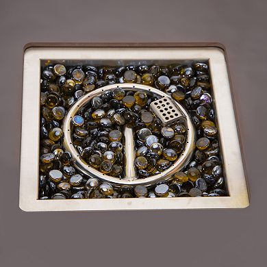 Leisuremod Walbrooke Patio Square Fire Pit And Tank Holder