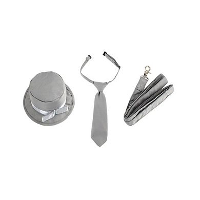 Midlee Dog Tuxedo Wedding Suit- Top Hat & Leash