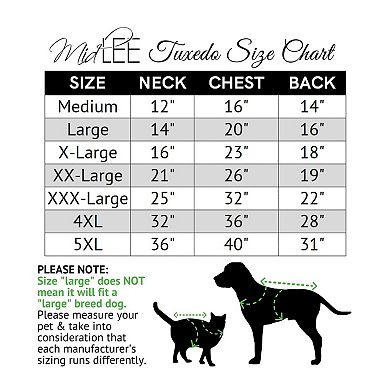 Midlee Dog Tuxedo Wedding Suit- Top Hat & Leash