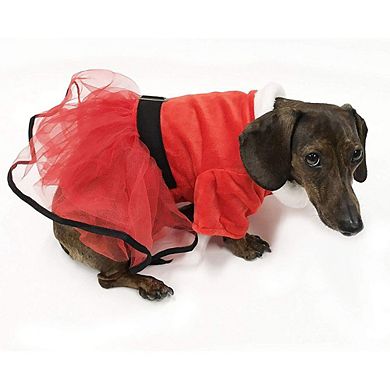 Midlee Mrs. Claus Santa Tutu Dog Dress