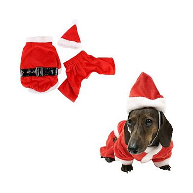 Midlee Dog Santa Claus Costume