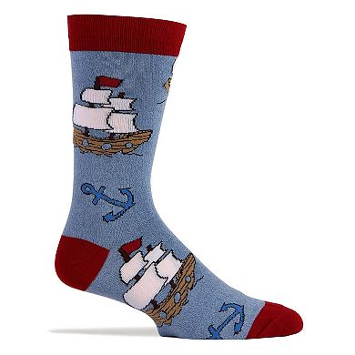 Men's Crew Socks -Let's Sail