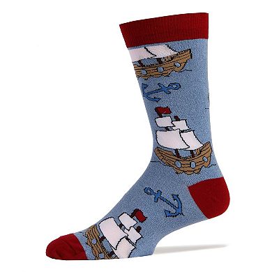 Men's Crew Socks -Let's Sail