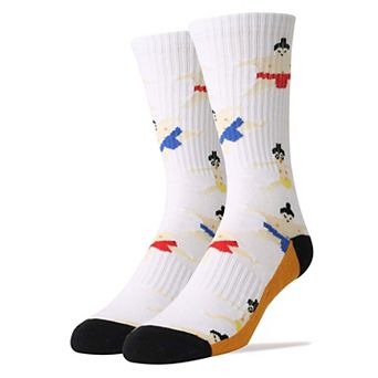 Men's Crew Socks -Super Sumo White