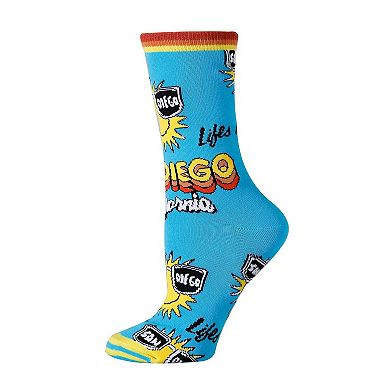Women's Crew Socks -San Diego