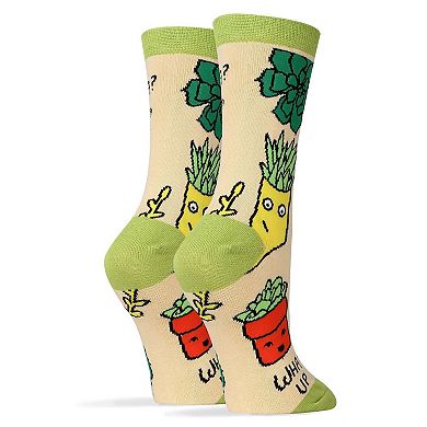 Women's Crew Socks -What Up Succa