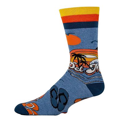 Men's Crew Socks -Del Mar